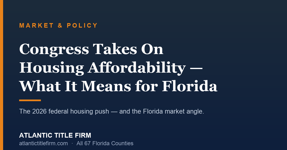 2026 Florida housing affordability laws
